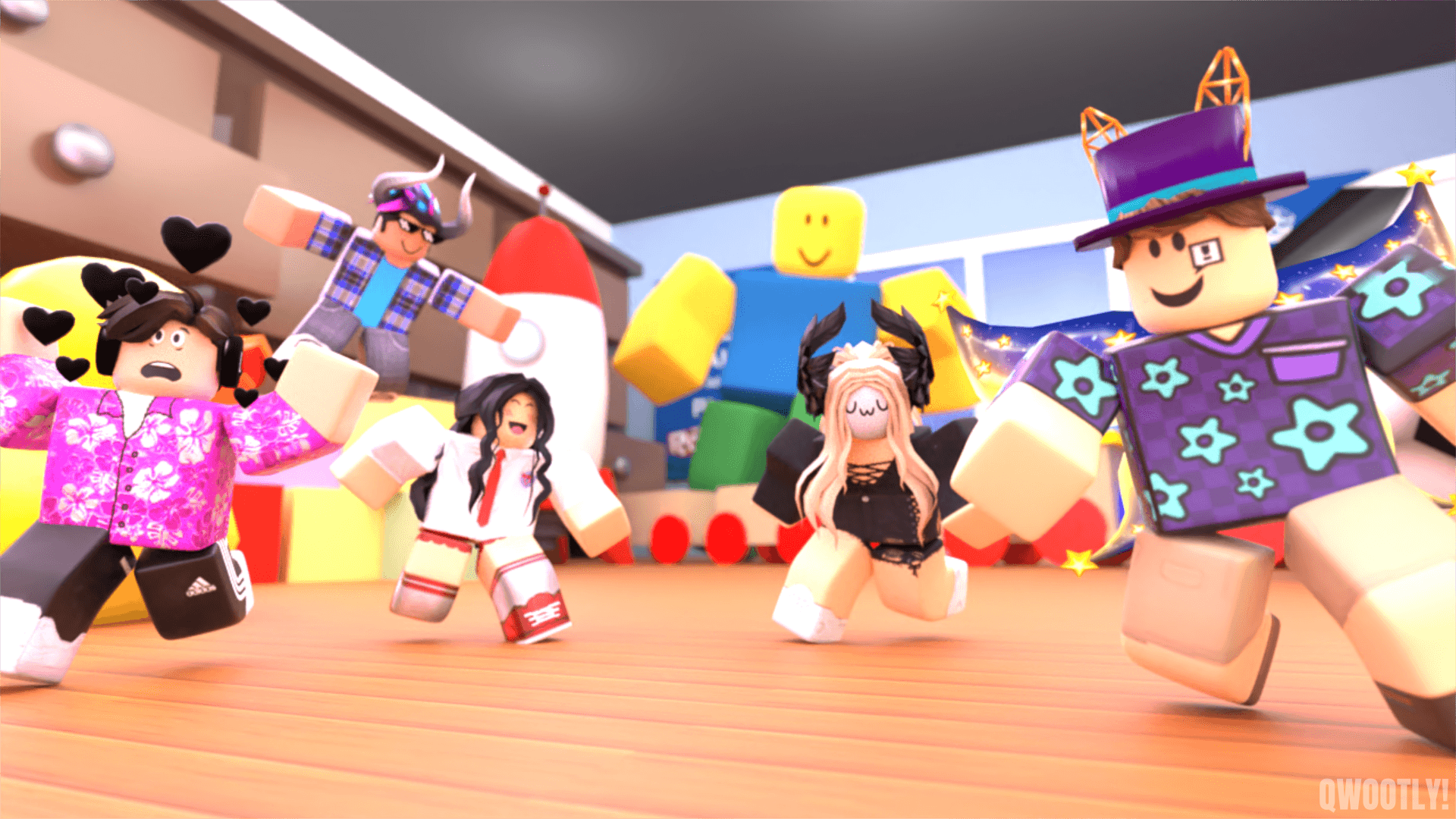 Interações sociais no Roblox