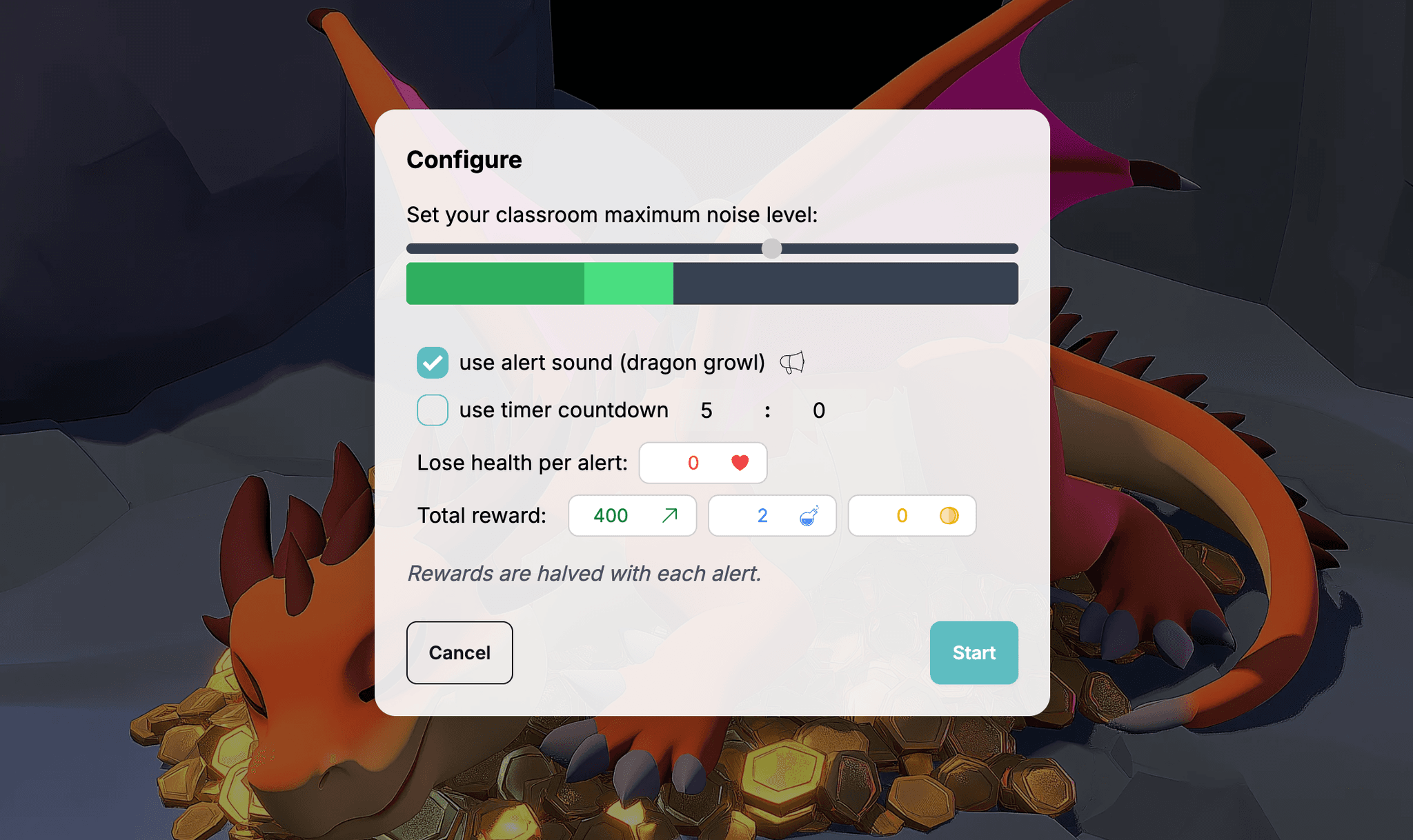 Configuração do Desafio do Silêncio